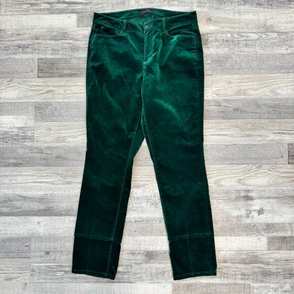 Talbots Pants - Talbots Green Velvet Curvy Slim Leg Pants Size 10 M20